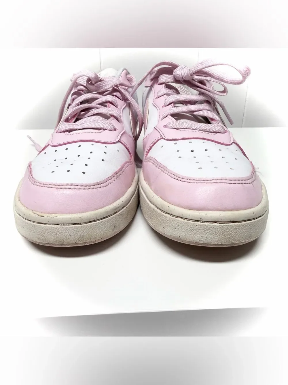 Nike Court Borough Low GS Pink Sneaker 6.5Y or Women’s 8